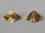 Пирамида из оникса мраморного (медового), 4х4х2,8 см, 2094, фото 2