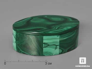 Малахит. Малахитовая шкатулка, 5,2х3,6х1,9 см