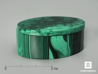 Малахит. Малахитовая шкатулка, 4,8х3,4х2 см