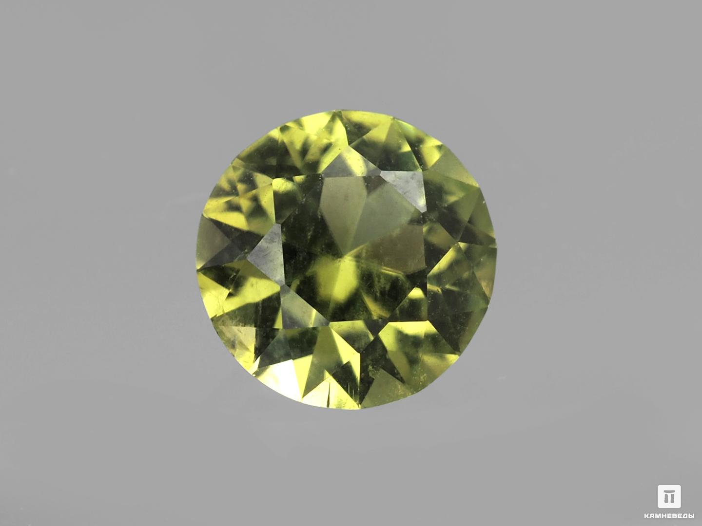 Хризолит (оливин), огранка 6х4 мм (0,8 ct)