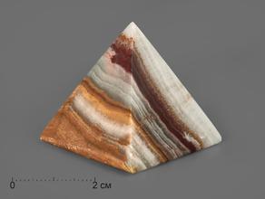 Пирамида из мраморного оникса, 4х4 см