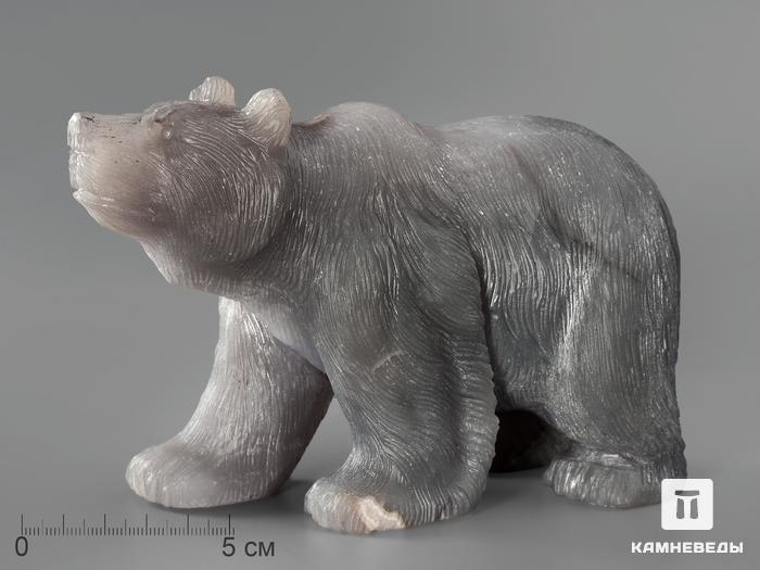 Медведь из агата, 17х11х8 см, 2256, фото 1