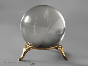 Шар из прозрачного горного хрусталя (кварца), 56 мм