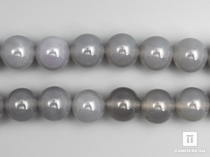 Бусины из халцедона, 36-40 шт. на нитке, 10-11 мм, 7-45/3, фото 1