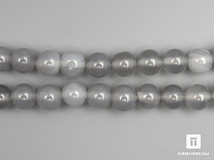 Бусины из халцедона, 62-66 шт. на нитке, 6-7 мм, 7-45/1, фото 1
