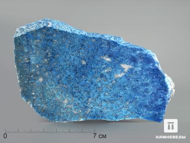Лазурит. Лазурит, полированный срез 13,6х7,7х1,1 см