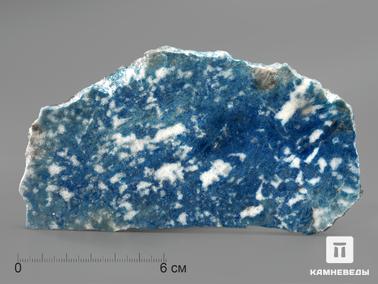 Лазурит. Лазурит, полированный срез 16,7х9х0,8 см