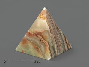 Пирамида из мраморного оникса, 5х5 см