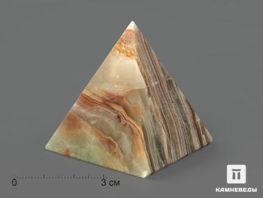 Оникс мраморный. Пирамида из оникса мраморного, 5х5 см