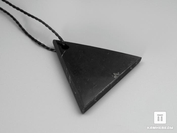 Женский кулон «Треугольник» из шунгита, 4,5х4х0,3 см, 40-1, фото 3