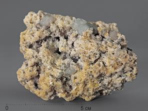 Топаз, кристаллы в породе 6,9х5,6х4,7 см