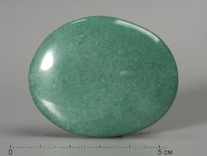 Авантюрин зелёный, галька плоская 4,5-5,5 см