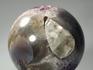 Шар из кварца с жеодой аметиста и кристаллами кальцита, 87 мм, 2719, фото 3