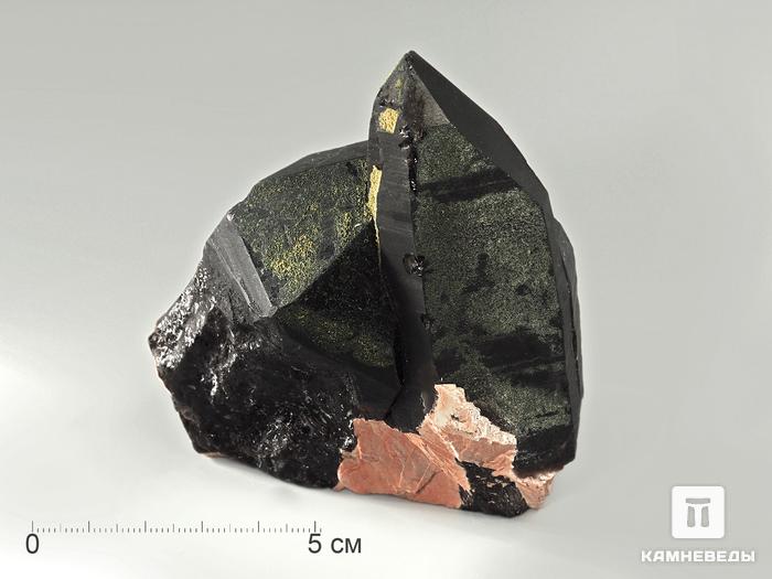 Сросток кристаллов мориона с микроклином, 10,6х10,2х6,3 см, 2947, фото 2