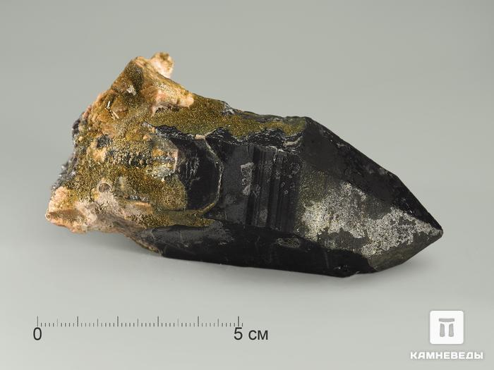 Кристалл мориона с микроклином, 9,7х5,2х5 см, 2951, фото 2