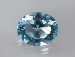 Топаз голубой, огранка 10х8х5 мм (2,6 ct)
