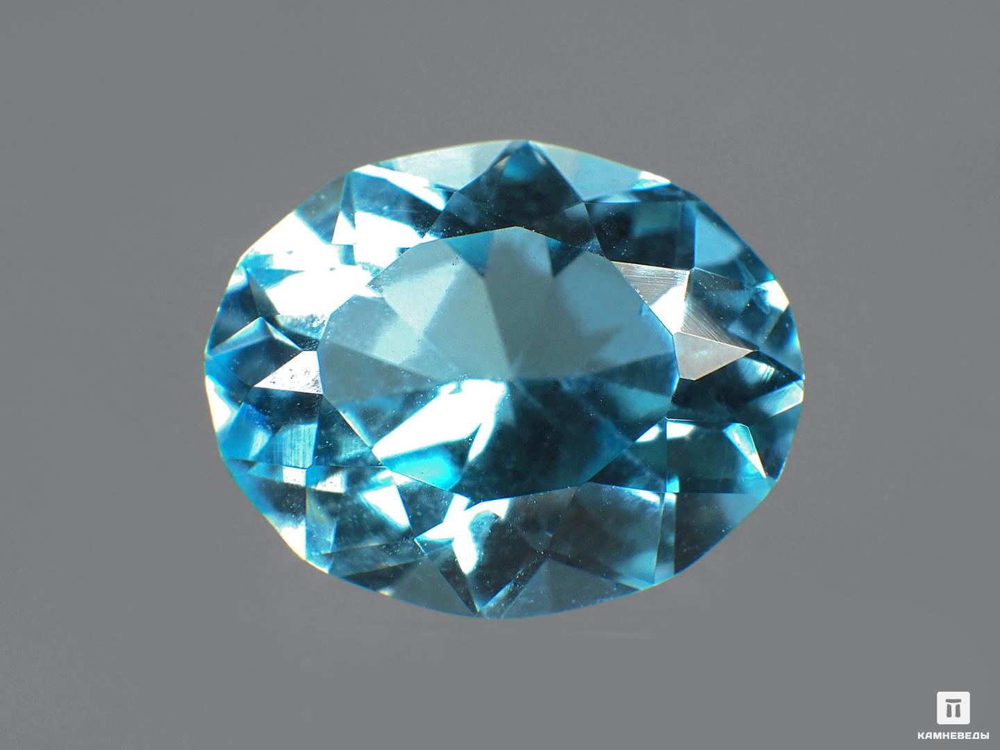 Топаз голубой, огранка 10х8х5,5 мм (2,65 ct)