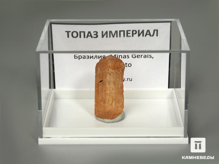 Топаз Империал, кристалл в пластиковом боксе 2,7х0,8х0,8 см, 2740, фото 1
