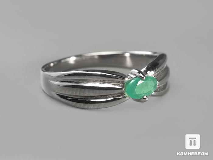 Кольцо с зеленым бериллом «Изумруд», огранка, 3069, фото 1