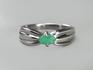 Кольцо с зеленым бериллом «Изумруд», огранка, 3069, фото 2