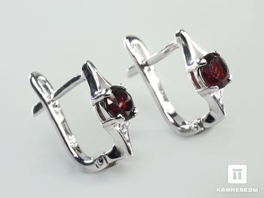 Гранат, Альмандин. Серьги с альмандином (гранатом), огранка