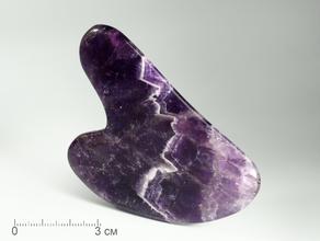 Массажёр для лица Гуаша из аметиста, 8,1х5,4 см