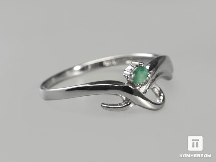 Кольцо с зеленым бериллом «Изумруд», огранка, 3070, фото 1