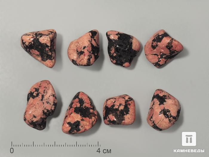 Луксулианит (порфировидный гранит), галтовка 1,5-2 см, 2897, фото 1