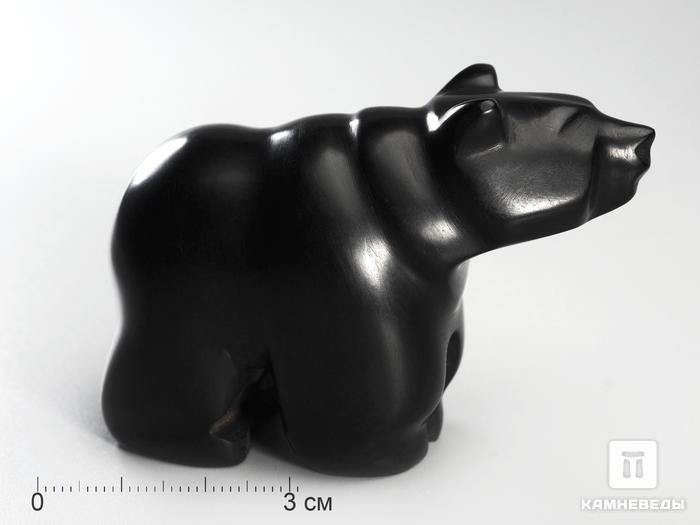 Медведь из гагата, 6,2х4,5х2,8 см, 3144, фото 2