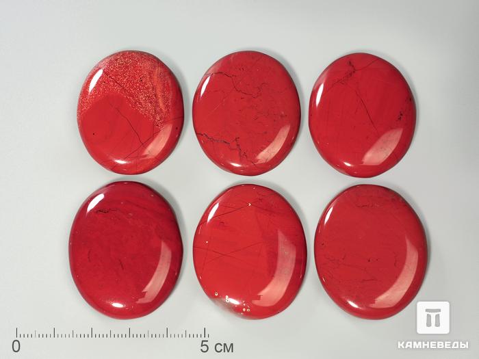 Камень «Антистресс» из красной яшмы, 4х3,5 см, 3264, фото 2