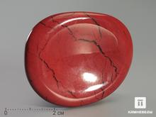 Камень «Антистресс» из красной яшмы, 4х3,5 см