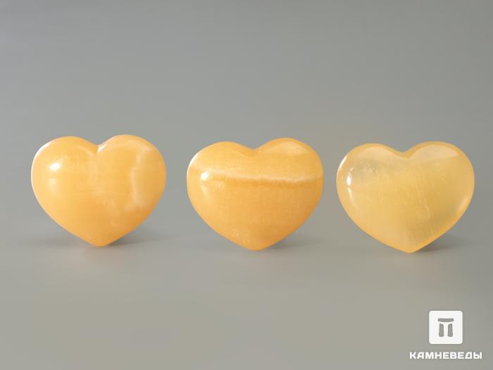 Сердце из апельсинового кальцита, 3,2х2,6х1,2 см, 3286, фото 2