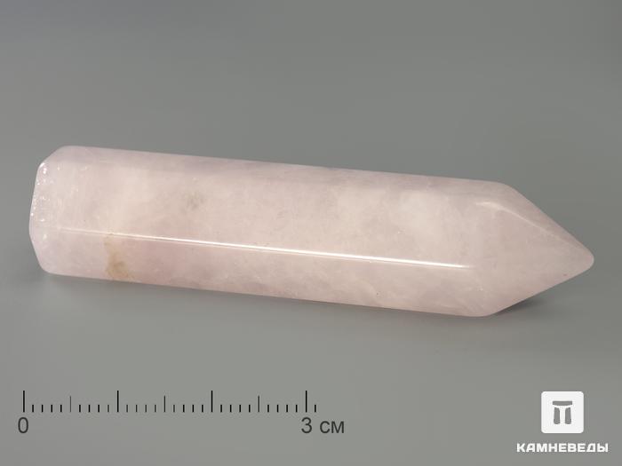Розовый кварц в форме кристалла, 6х1,5х1,3 см, 3283, фото 1