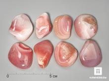 Агат розовый, крупная галтовка 3,5-4,5 см (25-30 г)