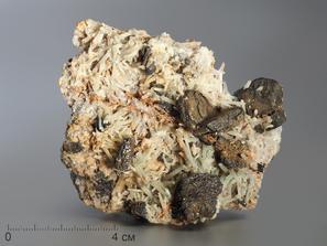 Пирротин с галенитом и кварцем, 9х7,4х3,4 см