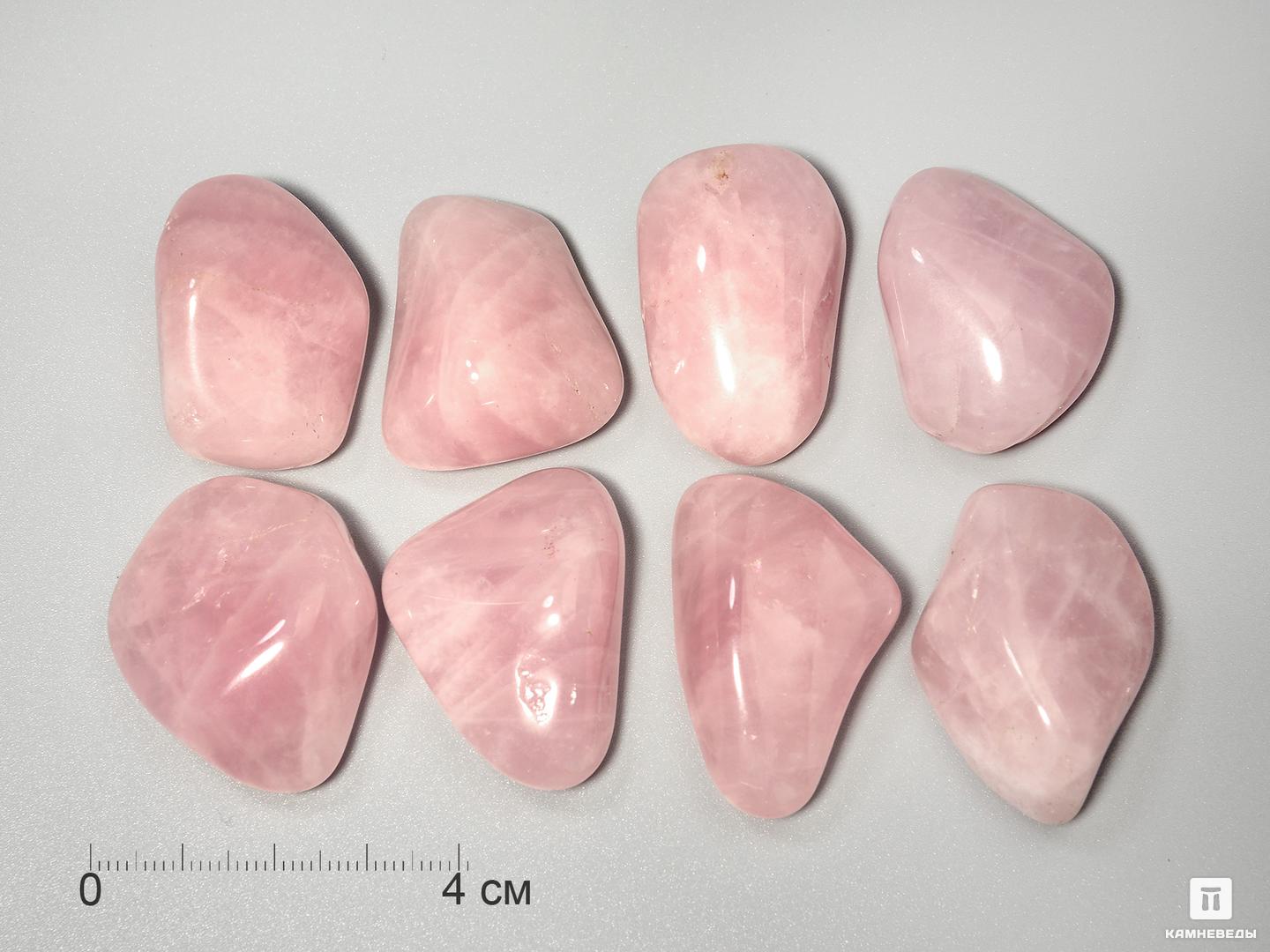 Розовый кварц, крупная галтовка 3-4 см (20-25 г), 3378, фото 1