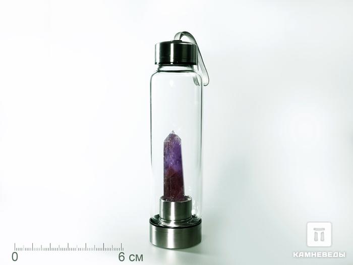 Бутылка для воды с кристаллом аметиста, 3398, фото 1