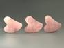 Массажёр для лица Гуаша из розового кварца, 6,6х5,1 см, 3388, фото 2