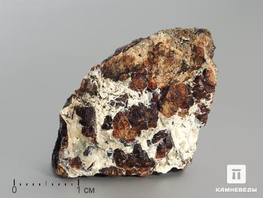 Клиногумит, Серпентин, Форстерит (оливин). Клиногумит в пластиковом боксе, 2,5-3,5 см