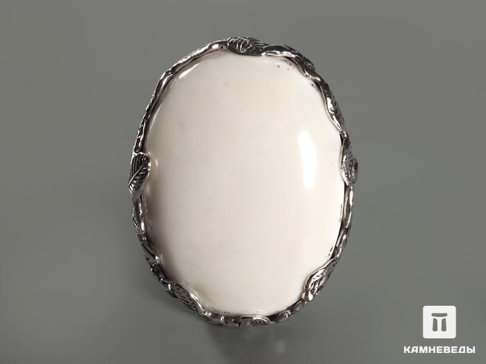 Кольцо с белым опалом (кахолонгом), 3627, фото 2