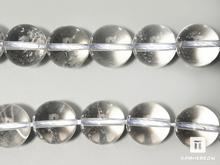 Бусины из горного хрусталя (кварца), 10 шт. на нитке, 12-13 мм