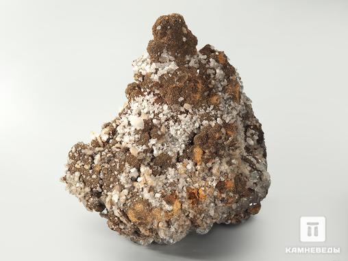 Флюорит с кварцем, пирротином и сидеритом, 15х14,5х10 см, 3768, фото 3