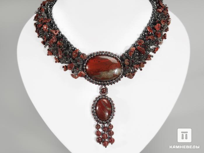 Ожерелье-подвеска с красной яшмой, 3706, фото 1