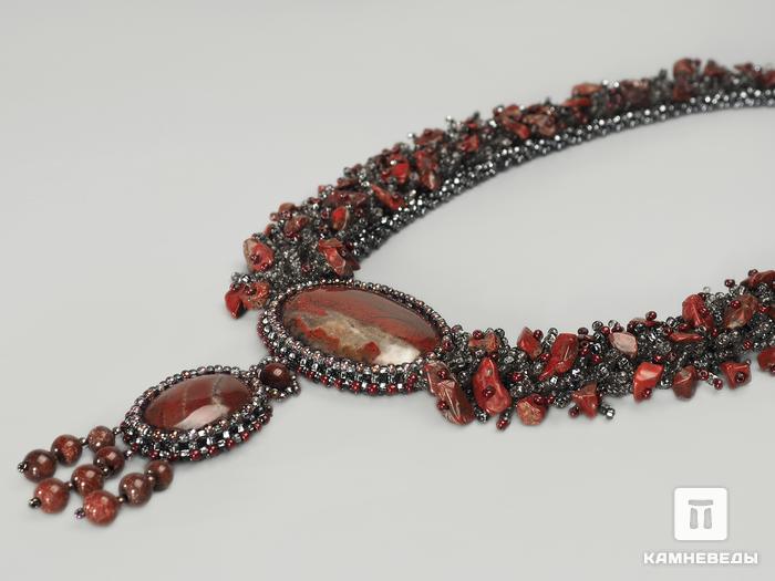 Ожерелье-подвеска с красной яшмой, 3706, фото 2
