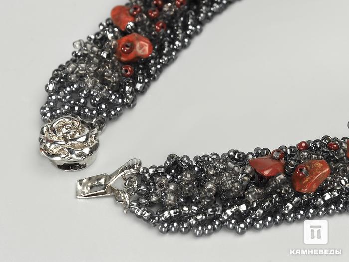 Ожерелье-подвеска с красной яшмой, 3706, фото 4