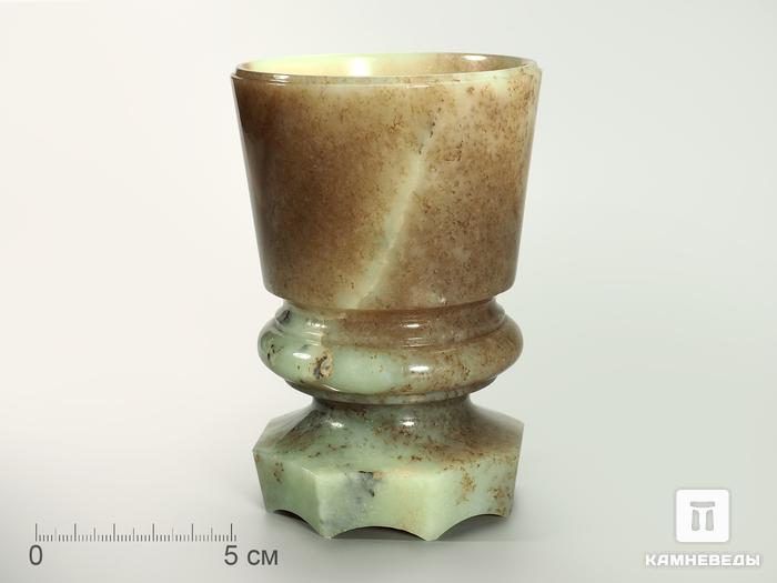 Кубок из коричневого нефрита, 11,6х7,9 см, 3868, фото 1