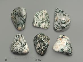 Агат моховой, крупная галтовка 3,5-4,5 см (20-25 г)