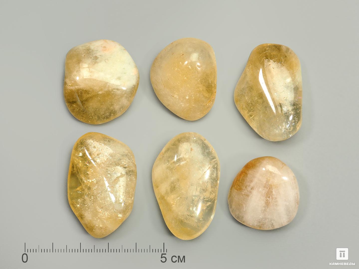 Цитрин (облагороженный аметист), крупная галтовка 3-4 см (15-20 г), 3804, фото 1