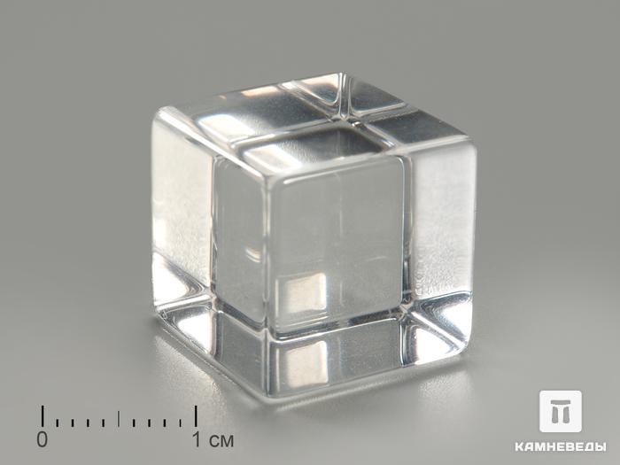 Кубик из горного хрусталя (кварца) высшего сорта, 1,8х1,8 см, 3892, фото 1