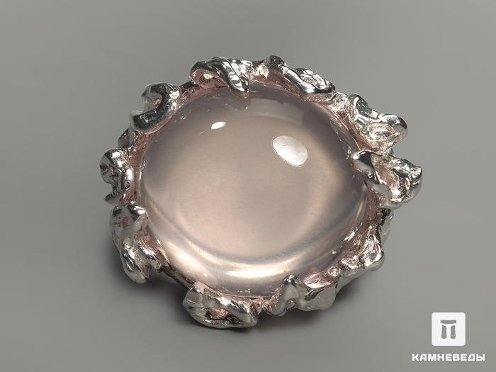Кольцо с розовым кварцем с астеризмом, 3972, фото 2
